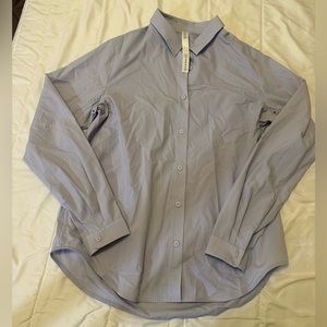 Lululemon Women’s Cotton-Blend Poplin Button-Down Shirt